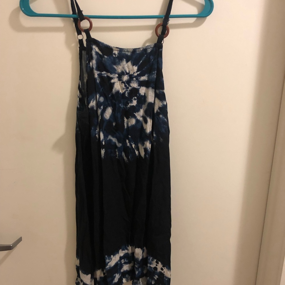 Blue tie dye dress